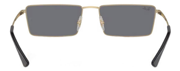 RB452 RAY-BAN EMY RB3741 92136V 56 GOLD  / DARK GREY FLASH SILVER