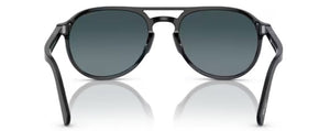 PO162 PERSOL PO3235S 095/S3 55 BLACK  / BLUE GRADIENT POLARIZED