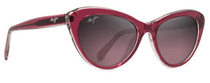 MJ55 MAUI JIM KALANI RS818-52C RASPBERRY WITH CRYSTAL / MAUI ROSE POLARIZED