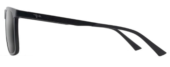 MJM110 MAUI JIM MAKAMAE 619-02 MATTE BLACK / NEUTRAL GREY