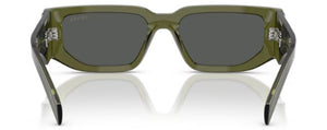 PR176 PRADA PR 09ZS 25A40L 54 TRANSPARENT MILITARY GREEN / DARK GREY