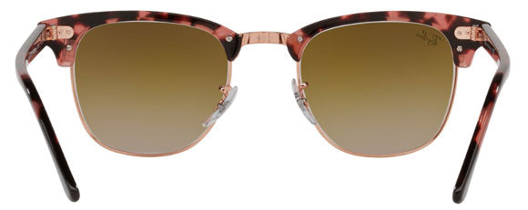 RB146 RAY-BAN CLUBMASTER RB3016 133751 51 PINK HAVANA / CLEAR GRADIENT BROWN