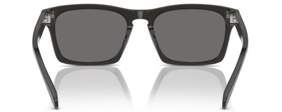 C198 COACH CR628 HC8397U 581781 57 TRANSPARENT DARK GREY / GREY SOLID POLARIZED