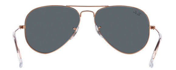 RB288 RAY-BAN AVIATOR LARGE METAL RB3025 9202R5 62 ROSE GOLD  BLUE