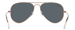 RB288 RAY-BAN AVIATOR LARGE METAL RB3025 9202R5 62 ROSE GOLD  BLUE