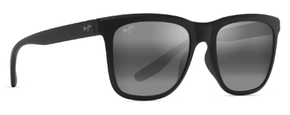 MJM004 MAUI JIM PEHU 602-02 55 MATTE BLACK  NEUTRAL GREY