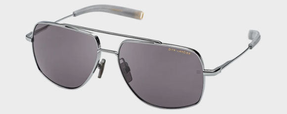 DL04 DITA DLS107-A-02 61 BLACK PALLADIUM  / SEA LENS GREY POLARIZED