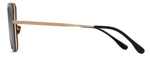 MJ499 MAUI JIM VIOLET LAKE GS843-02 53 BLACK WITH GOLD NEUTRAL GREY