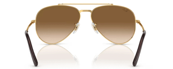 RB319 RAY-BAN NEW AVIATOR RB3625 001/51 62 GOLD  / CLEAR BROWN