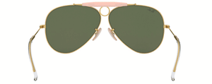 RB300 RAY-BAN SHOOTER RB3138 001 58 ARISTA  /  G-15 GREEN