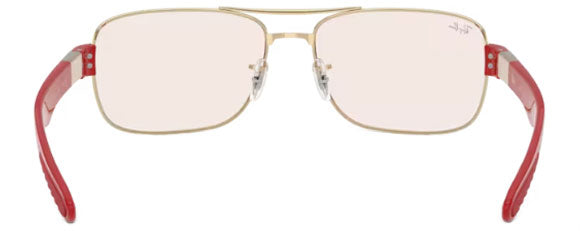 RB599 RAY-BAN RB3763M F1216Q 64 SILVER / BROWN MIRROR RED YELLOW