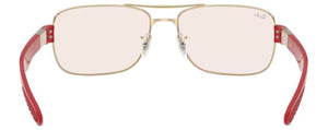 RB599 RAY-BAN RB3763M F1216Q 64 SILVER / BROWN MIRROR RED YELLOW