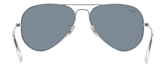 EB045 RAY-BAN AVIATOR RB3025 003/02 58 SILVER / BLUE POLARIZED