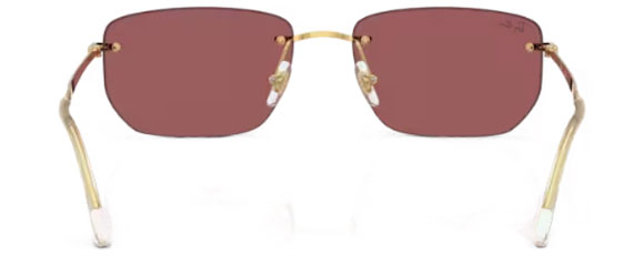 RB699 RAY-BAN RB3768 001/D0 56 ARISTA GOLD / DARK VIOLET MIRROR RED