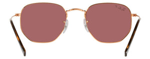 RB658 RAY-BAN HEXAGONAL RB3548N 9202AF 51 ROSE GOLD /  PURPLE POLARIZED