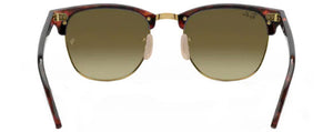 H30 RAY-BAN CLUBMASTER RB3016 990/7O 49 RED HAVANA  COPPER FLASH GRADIENT