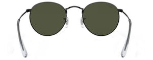 D346 RAY-BAN ROUND METAL RB3447 919931 53 BLACK / G-15 GREEN