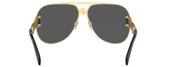 VE201 VERSACE VE2255 100287 63 GOLD  / DARK GREY
