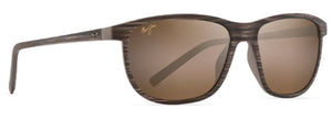 MJ408 MAUI JIM LELE KAWA H811-25C BROWN STRIPE / HCL BRONZE
