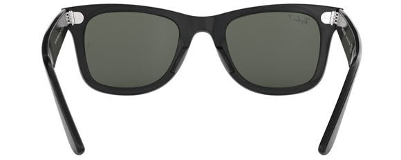 RB128 RAY-BAN WAYFARER RB2140 901/58 54 BLACK  GREEN POLARIZED