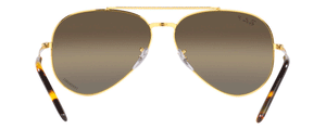 RB316 RAY-BAN NEW AVIATOR RB3625 9196G5 58 LEGEND GOLD  / POLARIZED CLEAR GRADIENT DARK BROWN