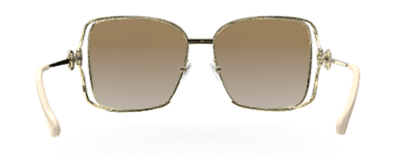 G111B GUCCI GG1020S 004 61 GOLD / BROWN GRADIENT