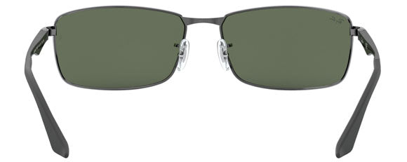 Z8 RAY-BAN RB3498 004/71 61 GUNMETAL / DARK GREEN
