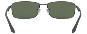 Z8 RAY-BAN RB3498 004/71 61 GUNMETAL / DARK GREEN