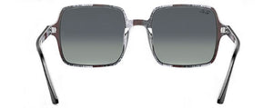 F238 RAY-BAN SQUARE II RB1973 13183A 53 POLISHED BLACK / LIGHT GREY GRADIENT BLUE