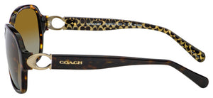 C11 COACH HC8241 5507T5 57 DARK TORTOISE / BROWN GRADIENT POLARIZED