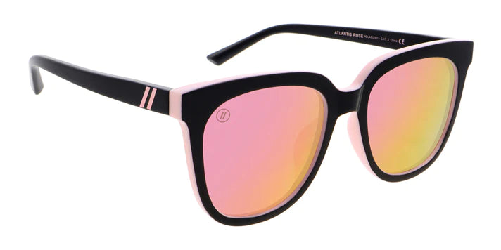BL038 BLENDERS GROVE ATLANTIS ROSE BE4102 55 GLOSS BLACK & PINK  PINK MIRRORED POLARIZED