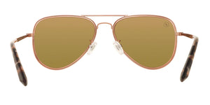 BL017 BLENDERS A SERIES HEAVENLY SHINE BE635 58 MATTE BLACK FADE TO BLUSH  CHAMPAGNE MIRRORED POLARIZED