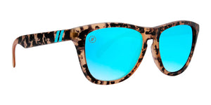 BL015 BLENDERS L SERIES JUNGLE RAIN BE125 53.5 CRYSTAL ORANGE AND BLACK TORTOISE  BLUE MIRRORED POLARIZED