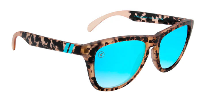 BL015 BLENDERS L SERIES JUNGLE RAIN BE125 53.5 CRYSTAL ORANGE AND BLACK TORTOISE  BLUE MIRRORED POLARIZED