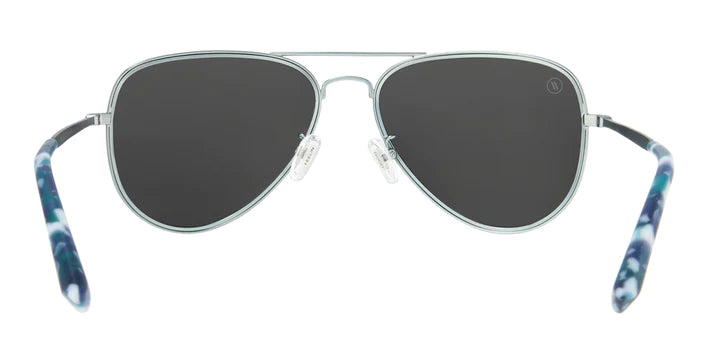 BL048 BLENDERS A SERIES MALIBLUE MOON BE633 58 MATTE BLUE FADE TO LIGHT BLUE  SILVER MIRRORED POLARIZED
