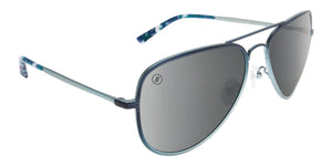 BL048 BLENDERS A SERIES MALIBLUE MOON BE633 58 MATTE BLUE FADE TO LIGHT BLUE  SILVER MIRRORED POLARIZED