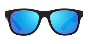 BL004 BLENDERS M CLASS X2-FLOAT₂O WATERHAVEN BE4401 52.5 MATTE BLACK  BLUE MIRRORED POLARIZED