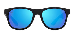 BL004 BLENDERS M CLASS X2-FLOAT₂O WATERHAVEN BE4401 52.5 MATTE BLACK  BLUE MIRRORED POLARIZED