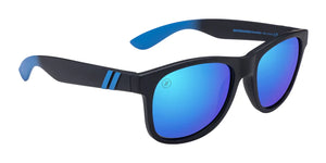 BL004 BLENDERS M CLASS X2-FLOAT₂O WATERHAVEN BE4401 52.5 MATTE BLACK  BLUE MIRRORED POLARIZED