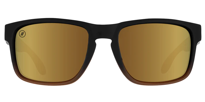 BL064 BLENDERS CANYON GOLD PUNCH BE1419 55 MATTE BLACK CRYSTAL BROWN FADE / COPPER POLARIZED