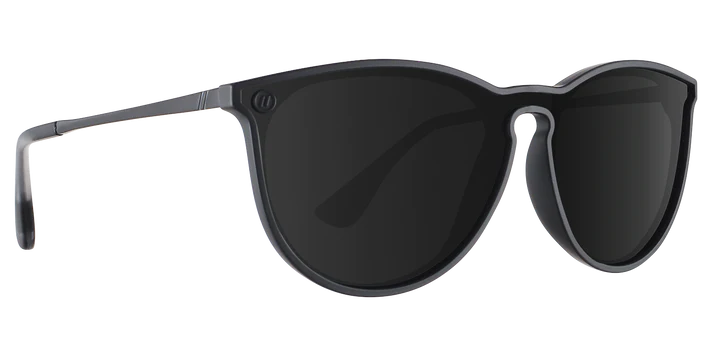 BL046 BLENDERS NORTH PARK X2 LEGEND BOUND BE6008 53 SATIN BLACK  BLACK SMOKE POLARIZED