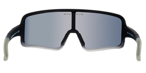 BL001 BLENDERS ECLIPSE PHANTOM BOSS BE3117 59 MATTE BLACK TO CLEAR FADE / BLUE - RED MIRRORED POLARIZED