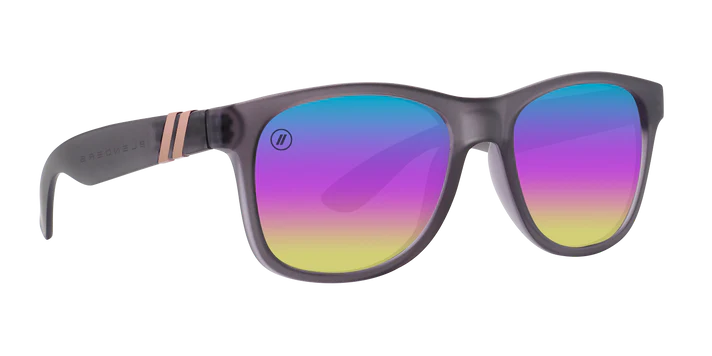 BL013 BLENDERS M CLASS X2 ROYAL BLITZ BE435 52.5 MATTE GREY  RAINBOW MIRRORED POLARIZED