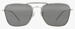 RB330A RAY-BAN CARAVAN REVERSE RBR0102S 003/GS 58 SILVER  / GREY MIRROR SILVER