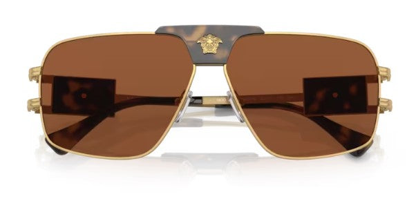 VE171 VERSACE VE2251 147073 63 GOLD / DARK BROWN