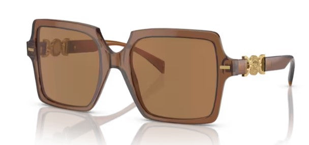 VE166 VERSACE VE4441 5028/O 55 TRANSPARENT BROWN / BROWN ORANGE METALLIC MIRRORED