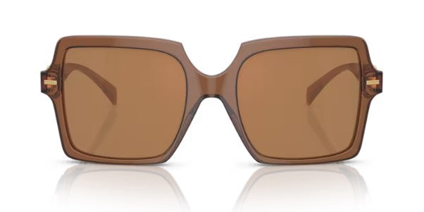 VE166 VERSACE VE4441 5028/O 55 TRANSPARENT BROWN / BROWN ORANGE METALLIC MIRRORED