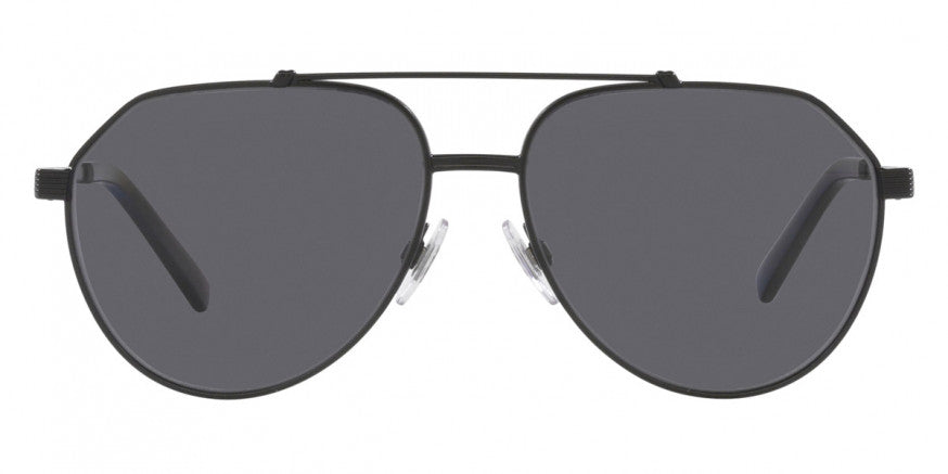 DG14 DOLCE & GABBANA DG2288 110681 59 MATTE BLACK  GRAY POLARIZED