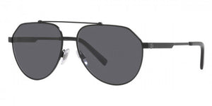 DG14 DOLCE & GABBANA DG2288 110681 59 MATTE BLACK  GRAY POLARIZED