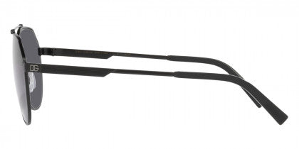 DG14 DOLCE & GABBANA DG2288 110681 59 MATTE BLACK  GRAY POLARIZED
